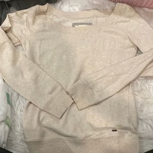 Beige scoop neck sweater